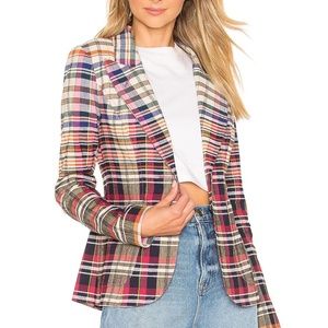 Smythe Multicolor Plaid Blazer - size 6